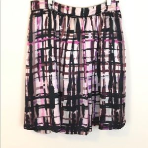 2B.RYCH Black Pink Plaid Silk Lined Tulle Skirt 8